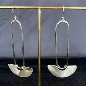Fun earrings plated metal base